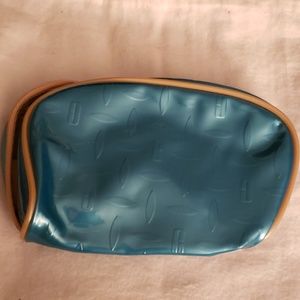 🤯3/$12 Clinique Cosmetic Bag Teal Blue